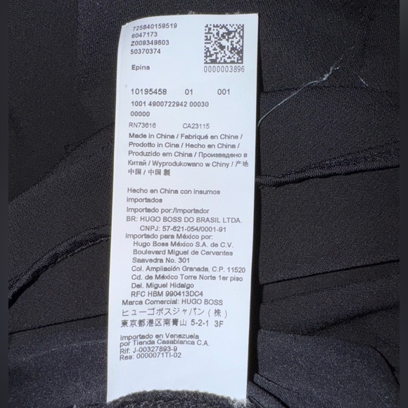 Boss Hugo Boss Black 3/4 sleeve Women's Top - Picture 6 of 6